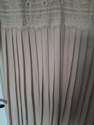 Vestido Zara encaje y plisado Talla L