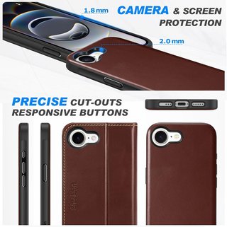 SHIELDON Funda para i Phone 16e 6.1'' Cafe Retro