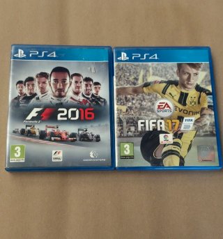 Juegos PS4 F1 2016 y FIFA 17