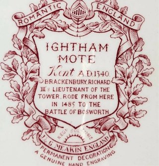 Juego Platos Vintage Inglés J&G Meakin Romántico