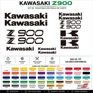 Kit Pegatinas Kawasaki Z900 Vinilo Corte