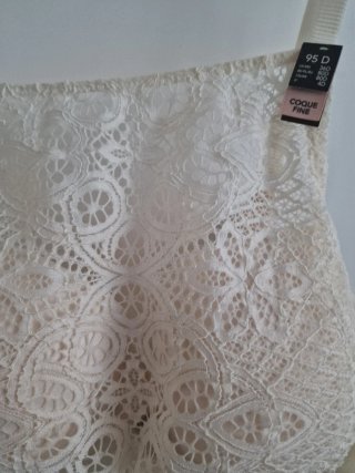 Sujetador Balconet Blanco 95D Encaje