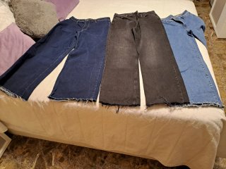 Pantalones vaqueros anchos talla 42