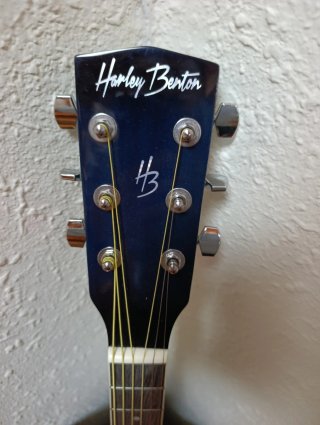 Guitarra Acústica Azul Casi Nueva