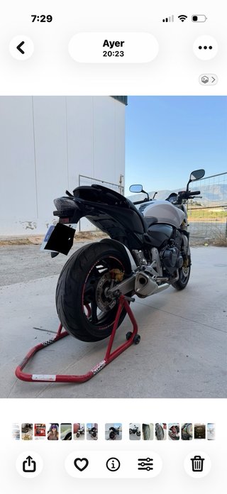 Honda CB600F Naked Blanca