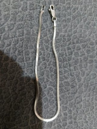 Pulsera de plata con cierre