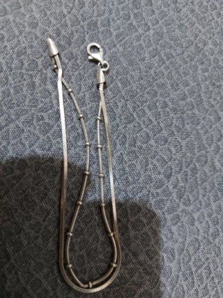 Pulsera de plata con cierre