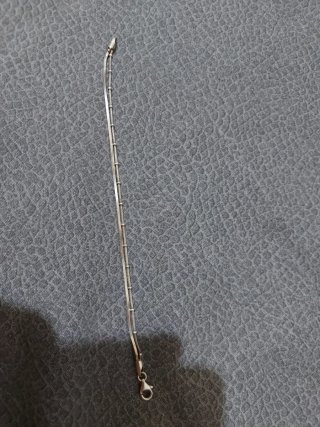 Pulsera de plata con cierre
