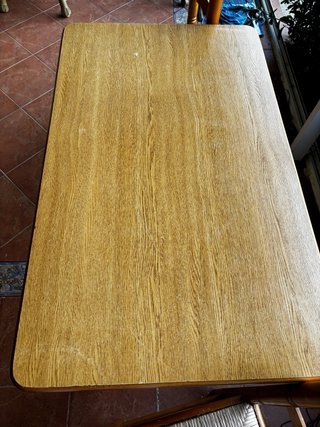 Mesa de cocina extensible con 2 sillas
