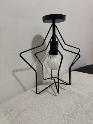 Lámpara de techo estrella negra