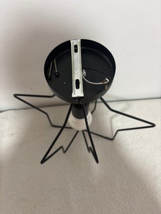 Lámpara de techo estrella negra