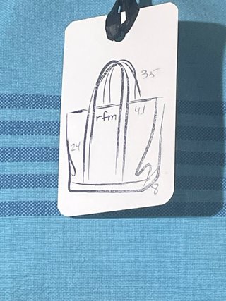 Bolso de tela a rayas RFM