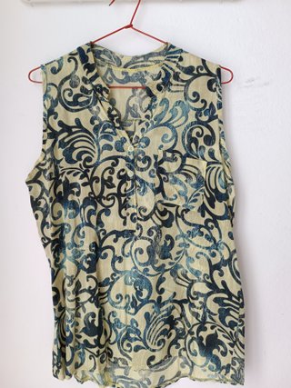 Blusa de señora sin mangas Talla M