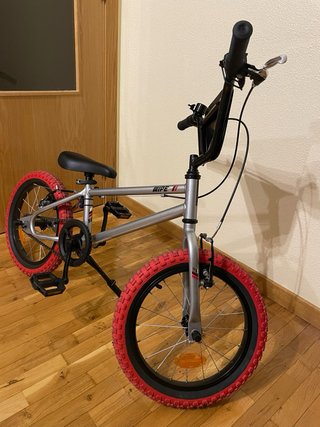 Bicicleta BMX BTwin Gris 16pulgadas