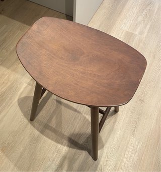 Taburete Madera Nogal 65cm