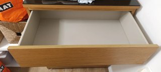 Cajonera madera con cristal
