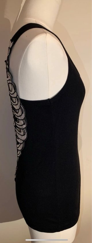 Queen of Darkness Top Scheletro Nero