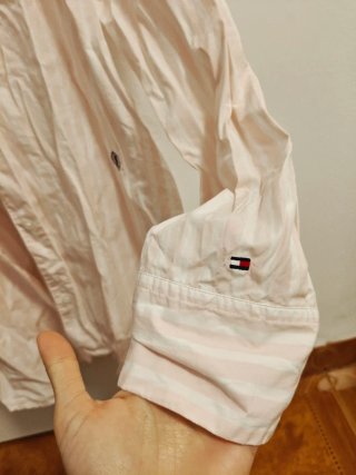 Camisa Tommy Hilfiger Rayas Rosas