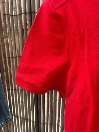 Polo Lacoste Rojo slim fit woman talla 34