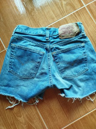Shorts Vaqueros Levi's 501 Azules W26 L32