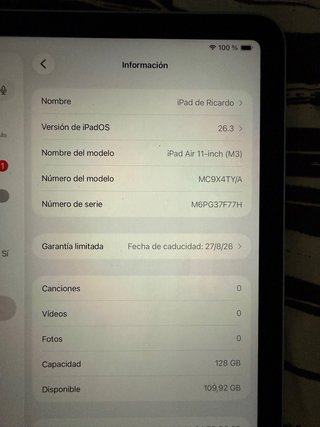 iPad Air 11” M3 2025 128GB