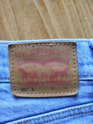 Shorts Vaqueros Levi's 501 Azules