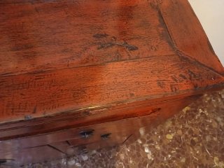 Mueble chino antiguo rojo