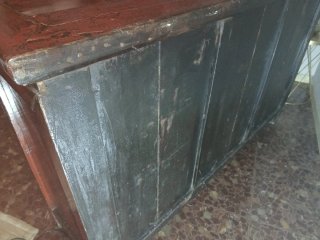 Mueble chino antiguo rojo
