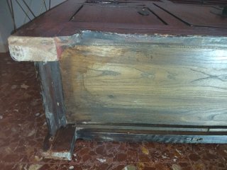 Mueble chino antiguo rojo