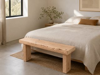 Banco madera maciza reciclada | Hecho a mano