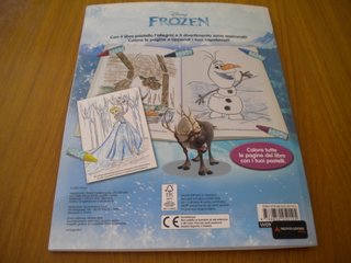 DISNEY FROZEN, DA COLORARE E LEGGERE. NUOVO.