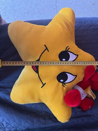 Peluche grande estrella y demonio bebe