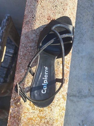 Sandali con Tacco Calpierre neri taglia 37