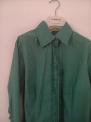 Camisa Hoss Intropia Talla 40 Verde Botella