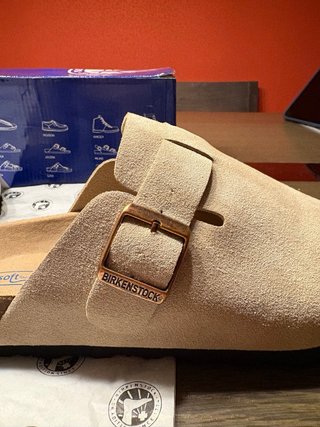 Zuecos Birkenstock Beige