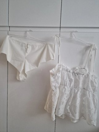 Conjunto Etam Rayonnante encaje blanco Talla 44