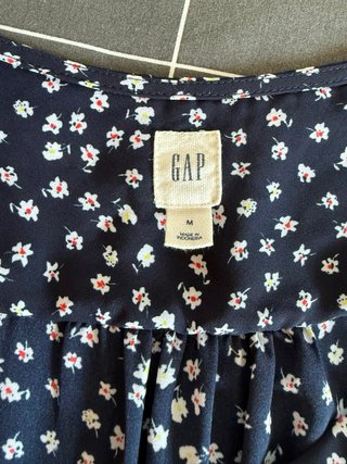 Vestido camisero manga larga GAP