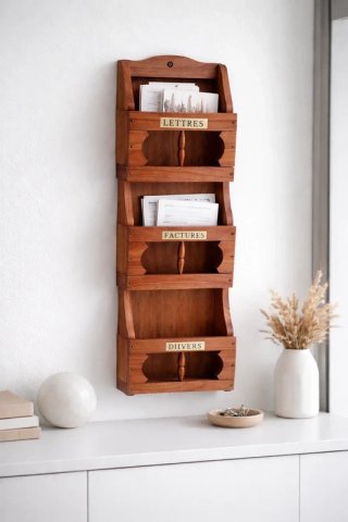 Organizador Pared Madera Estilo Francés