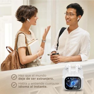 Auriculares Traducción IA Blanco