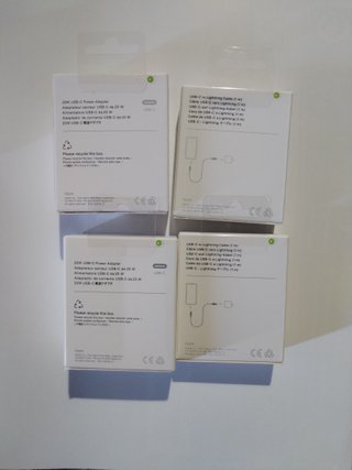 Cargadores Apple iphone adaptadores y cables light