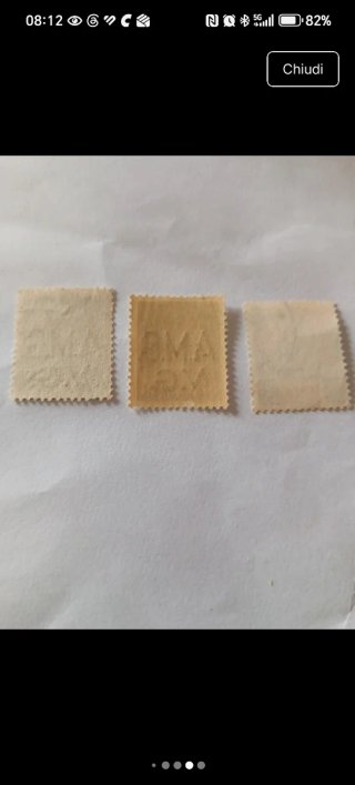 3 Francobolli AMG-VG 1945/47 Usati