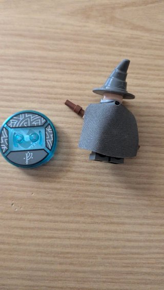 Lego Minifigure Batman, Gandalf, e WildStyle
