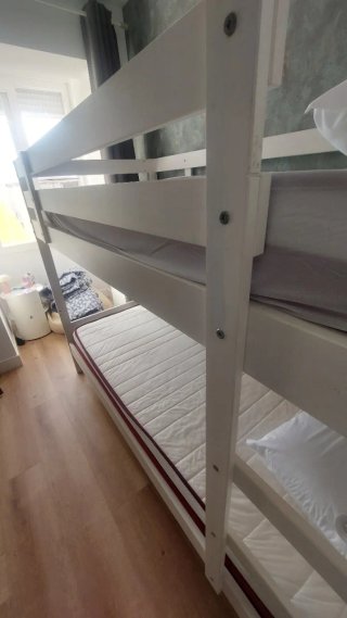 Litera IKEA MYDAL Madera Maciza blanco