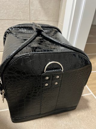Maletín maquillaje AMASAVA negro cocodrilo