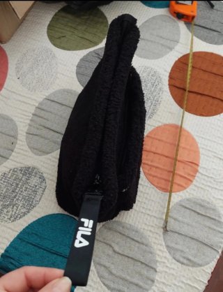 Bolso negro Fila de lana