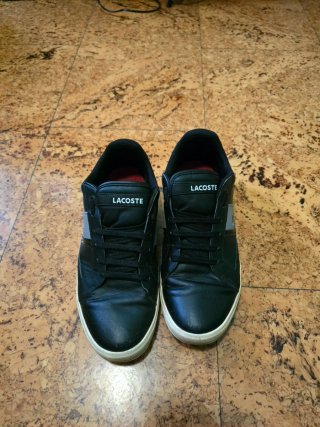 Zapatillas Lacoste Talla 43/44 Negras y Grises