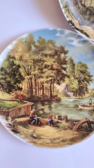 Plato Decorativo Royal Schwabap Holland Paisaje