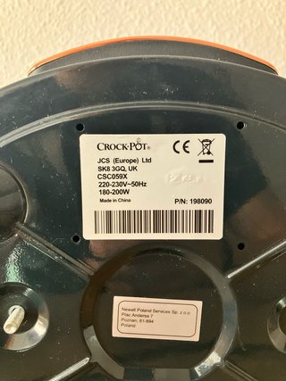 Olla de cocción lenta Crock-Pot CSC059X