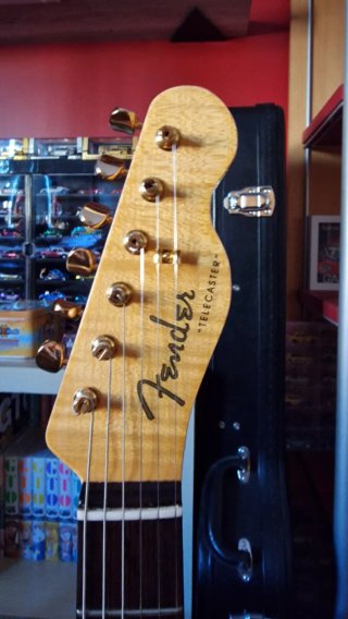 HOY Mástil Telecaster de Luthier +afinadores Gotoh