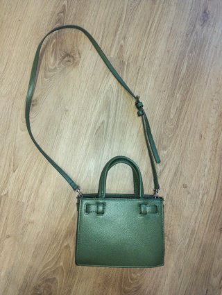Bolso bandolera Zara verde